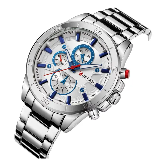 Reloj De Pulsera Curren 8275 Casual De Lujo Para Hombres 