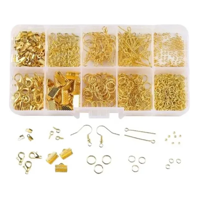 Kit 10 Accesorios Resina Epoxi Aros Bijouterie Llaveros