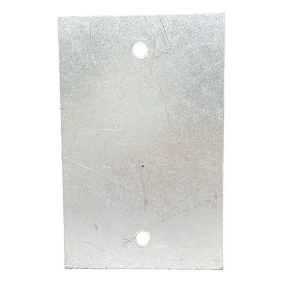 Tapa Ciega Rectangular 7x11 Cm Chapa - X 10 Unidades