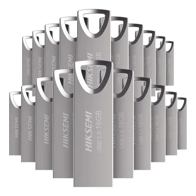 Kit 20 Memorias Usb Plateado Hiksemi Hs-usb-m200 16gb 3.0 Liso