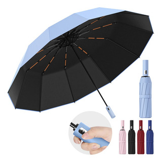 Paraguas Sombrilla Protección Uv Automático Con 12 Varillas Paraguas Sombrilla Protección Uv Automático Con 12 Varillas