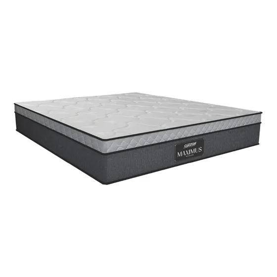 Colchão Queen Gazin Maximus Molas Ensacadas Cinza 120kg Cor Cinza/bran