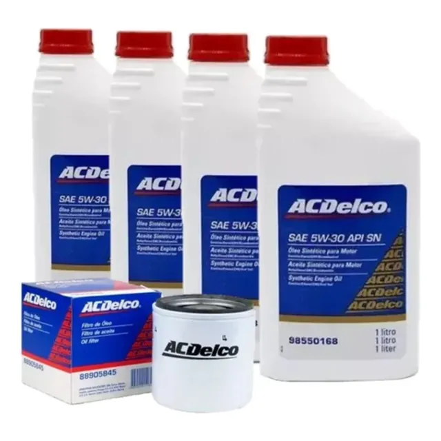 Kit Troca De Óleo 5w30 Sintético E Filtro Gm/acdelco