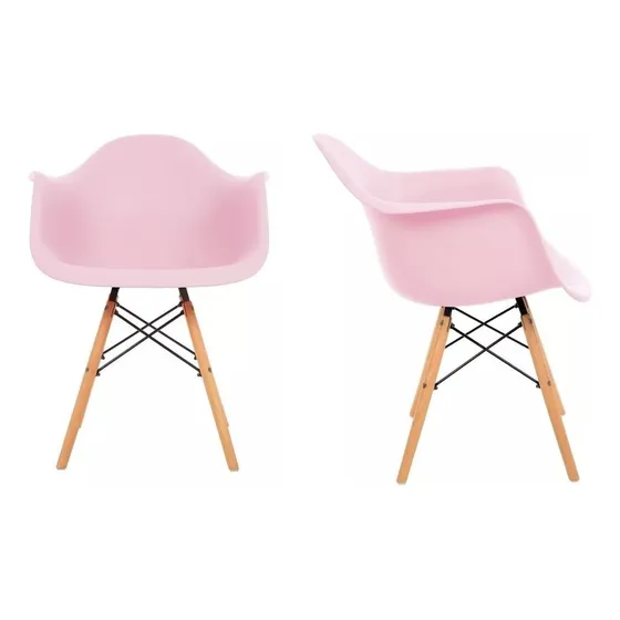 Cadeira Charles Eames Wood Com Braços - Frete Grátis