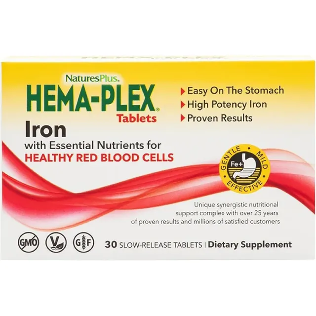Hierro 85 Mg Naturesplus Hema-plex Liberacion Prolongada