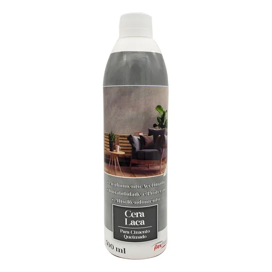 Laca Cera Cimento Queimado Flexfloor 500ml
