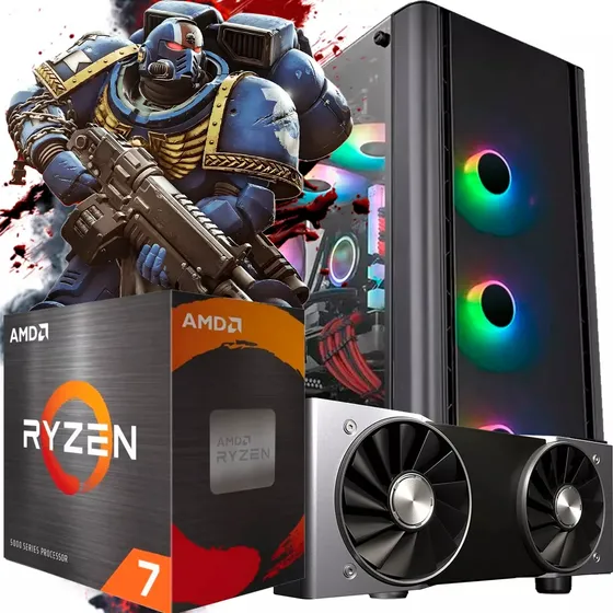 Pc Armada Amd Ryzen 7 5700 A520 Ssd 1tb Ram 32gb Placa de Video Geforce RTX 3060