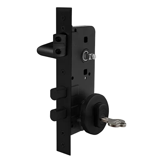 Cerradura C/manilla 1080960rr-k.d Derecha /acceso Principal Color Negro