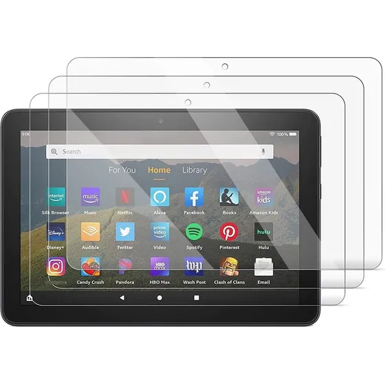 3 Protector Pantalla Para Nueva Tableta Fire Hd 8 Plus