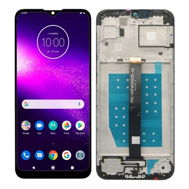 Tela Frontal Display Compatível Moto One Fusion Xt2073 Aro