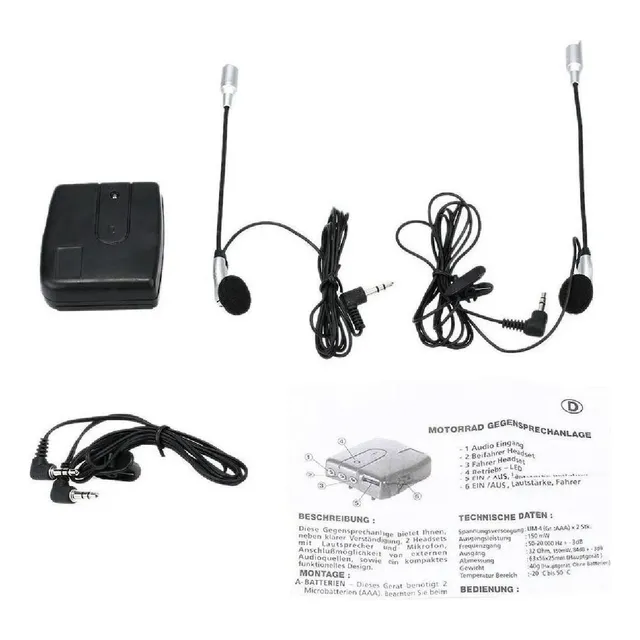 Shaoke Casco A Casco Comunicador Moto Intercom Moto