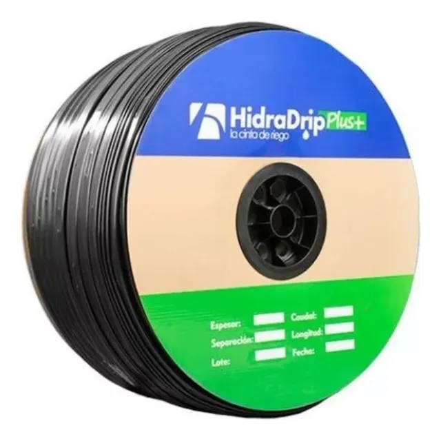 Cinta Riego X Goteo 8 Mil / 20 Cm / 1,6 Lph / 2000 Mts 