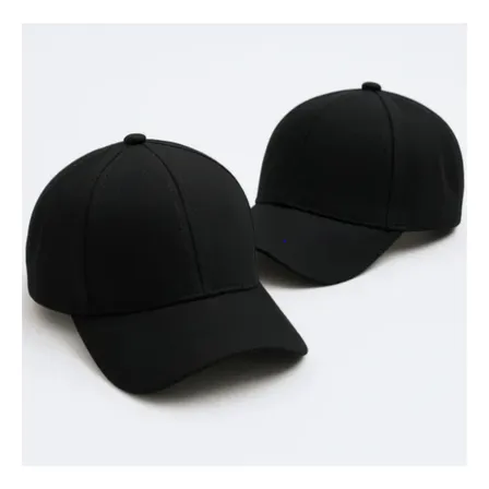 Boné Liso Preto Básico Unissex Aba Curva Ajuste Velcro Preto Un Lisa