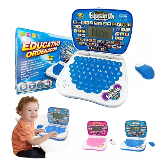 Computadora Interactiva Educativa Para Niños Ingles Español