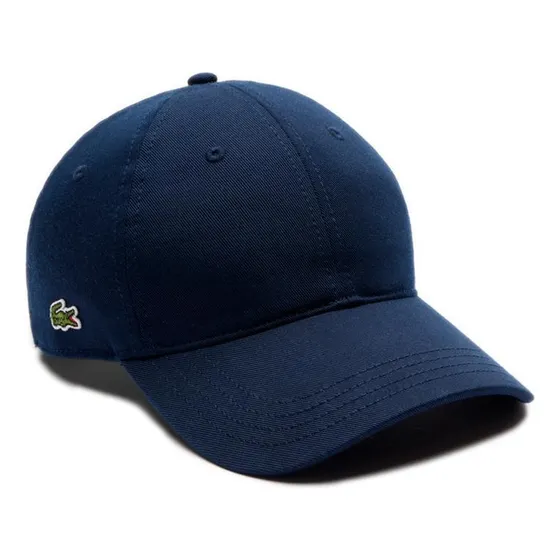Gorra Unisex Lacoste En Sarga Azul Oscuro O-s