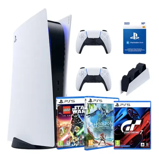 Playstation Ps5 Slim Disco 3 Juegos - Nuevo Caja Sellada.