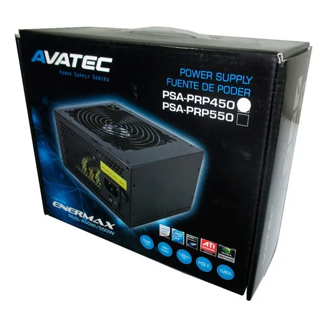 Fuente De Poder Cpu Avatec Atx Psa-prp450w Enermax Real P8