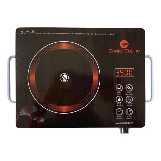Cocina Eléctrica Infrarroja Digital De 1 Hornilla 3500w 110v