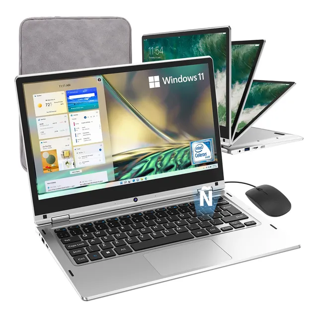 Laptop Tactil 360 Giratorio 13.3'' Intel Celeron 8gb 512gb