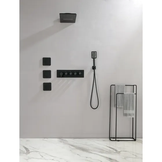 Sistema Ducha Lluvia Cascada Montado Pared 3 Pulverizador