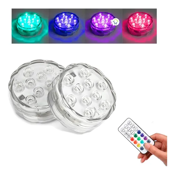 Luz Led Sumergibles Agua Piscinas Control Remoto Ztx-015