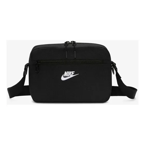 Bolso cruzado unisex Nike Heritage en blanco y negro