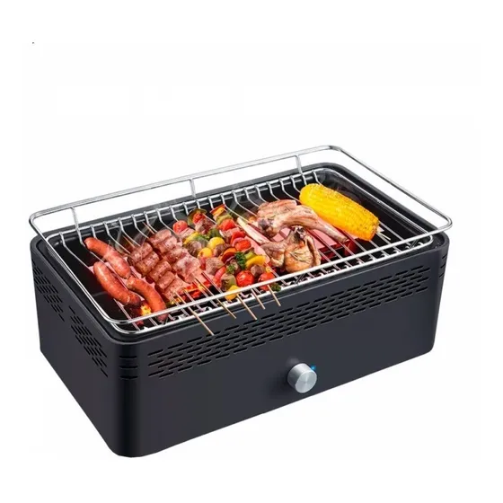 Barbacoa Parrillero Portátil A Carbón Bajo Humo Con Difusor
