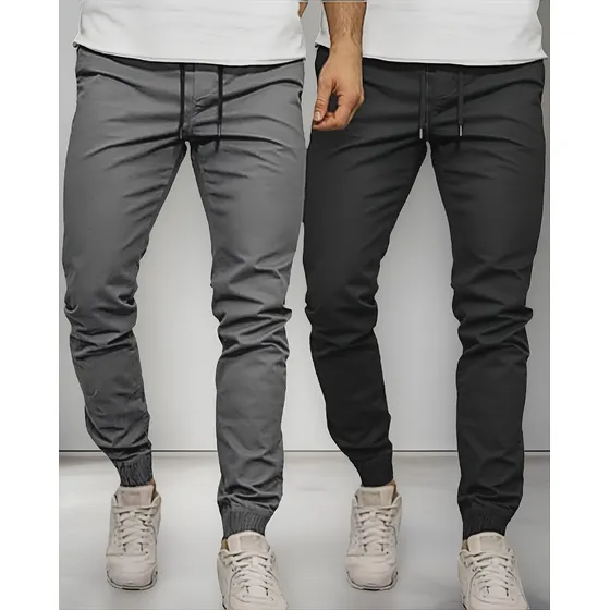 Pantalones Casuales  Estilo Joguer Strech  