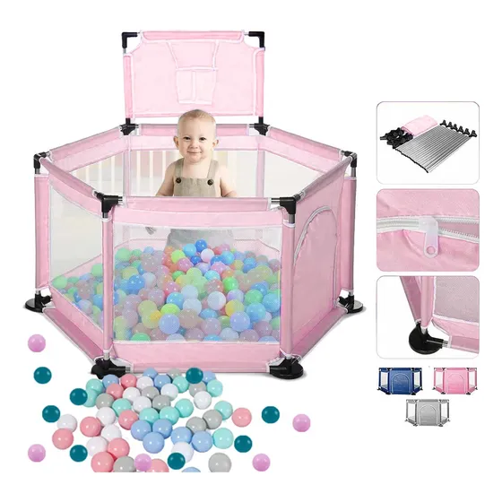 Corralito Piscina Con 30 Pelotas Para Bebes Y Niños Baby On 