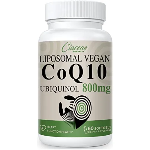 Cápsula Blanda De Ubiquinol Liposomal Coq10 De 800 Mg, Absor