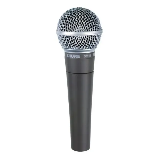 Micrófono dinámico vocal Shure SM58 con cable XLR
