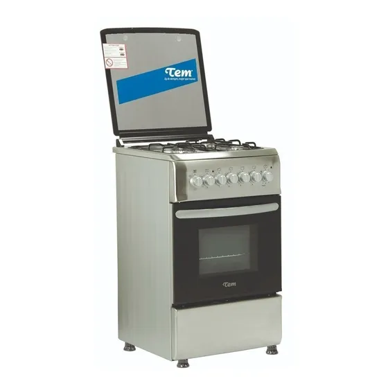 Cocina Tem Maia A Gas/eléctrica 4 Hornallas Puerta C/ Visor