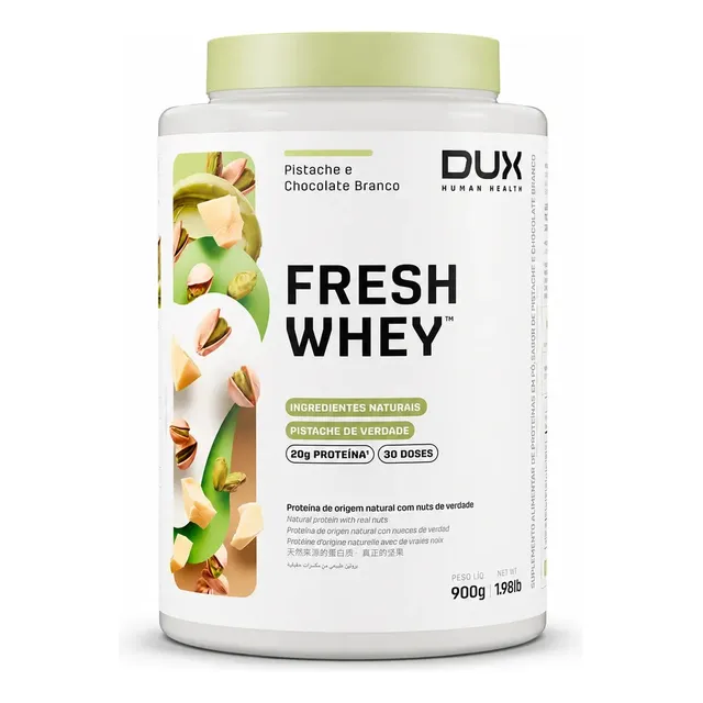 Proteína Dux Nutrition FreshWhey em pó sabor Pistache e Chocolate Branco x 900g