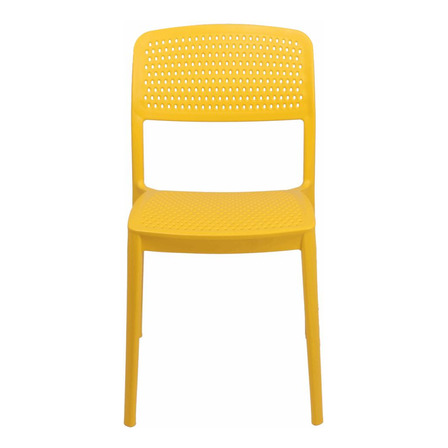Cadeira Serena Tramontina Empilhável Polipropileno Amarelo Cadeira Serena Tramontina Empilhável Polipropileno Amarelo
