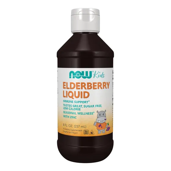 Suplement Now Foods Liquid Saúco Para Niños Con Zinc 240 Ml