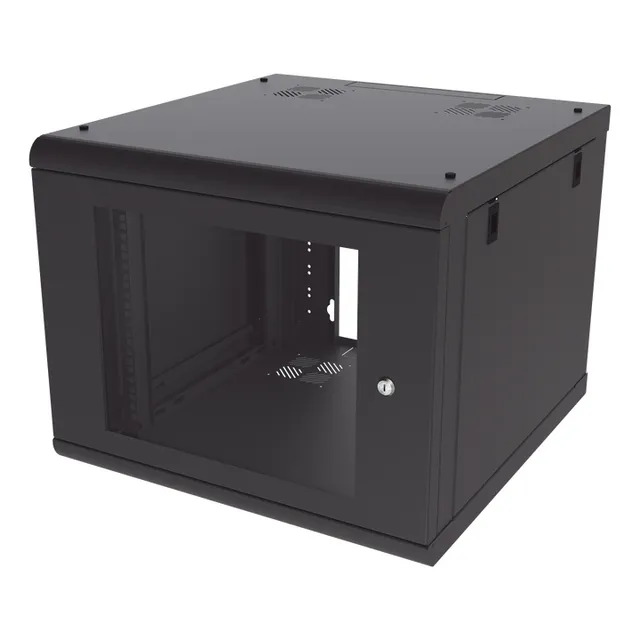 Gabinete Para Montaje En Pared Cuerpo Fijo  Rack 19  De 9u