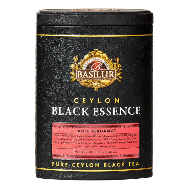 Té Negro Rosa Bergamota Black Essence | 100 gr. Basilur