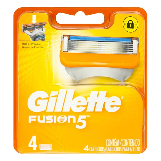 Carga Gillette Fusion 5 4 Unidades