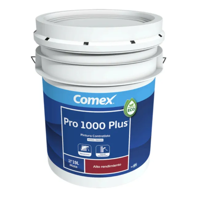Cubeta Pro 1000 Comex Pintura Blanca Mate O Satinado
