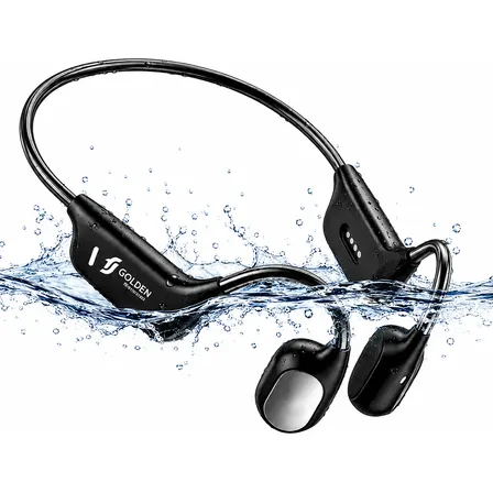 Fone Ouvido Condução Óssea Prova Dágua Bluetooth Esportivo Preto