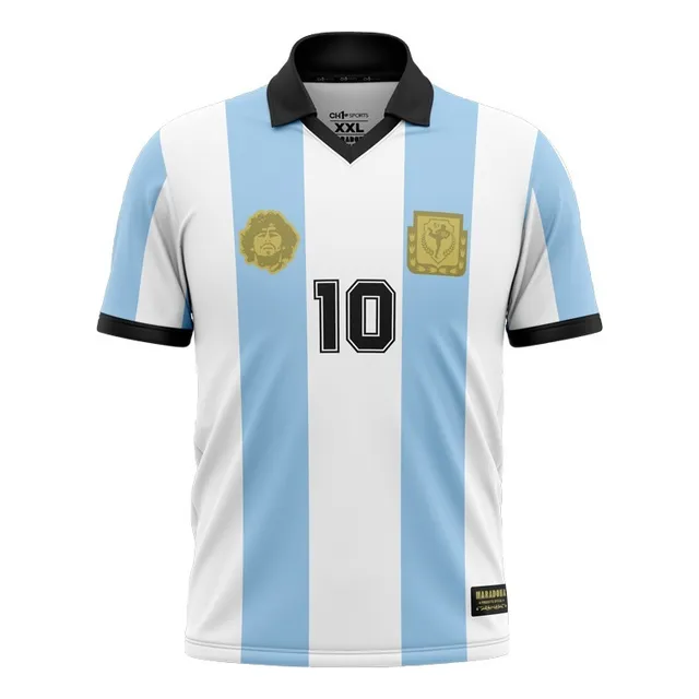Camiseta Diego Armando Maradona Oficial Homenaje 1986 Ch1