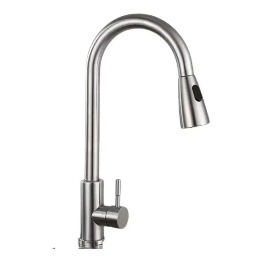 Llave Para Lavaplatos Extensible Monomando Acero Inoxidable