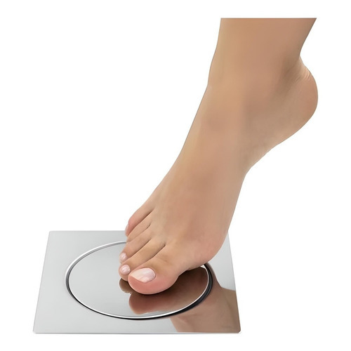 Ralo Inteligente Click Pop Up Clic 9.5x9.5 Inox Banheiro Wc Ralo Inteligente Click Pop Up Clic 9.5x9.5 Inox Banheiro Wc