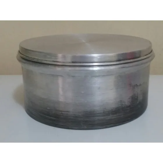 Quesillera De Aluminio 20 Cm Diámetro X 10 Cm Alto