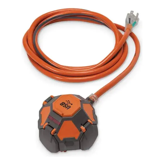 Extensión Electrica Power Ball De 3 Salidas Más Usb