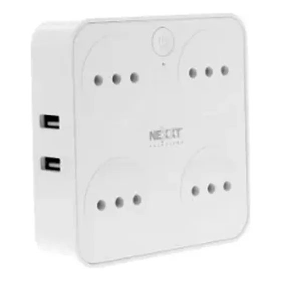 Enchufe Inteligente Nexxt Smart Wifi 4 Tomas + 4 Puertos Usb