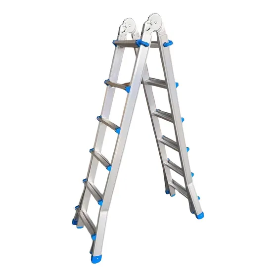 Escalera Aluminio Telescopica Extensible 6 Escalones