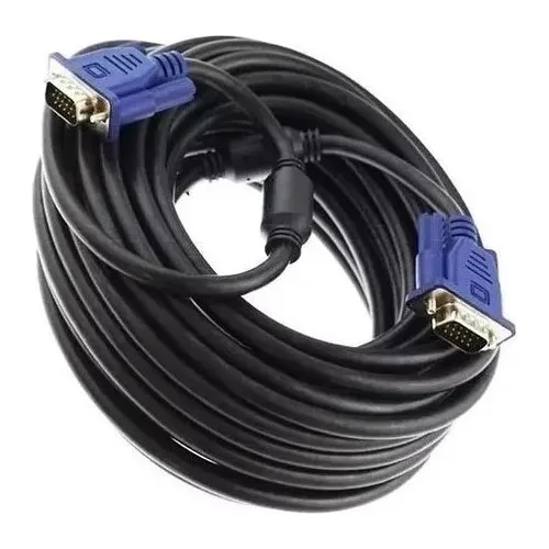 Cable Vga Macho Macho 5 Metros De Largo 15 Pin Doble Filtro
