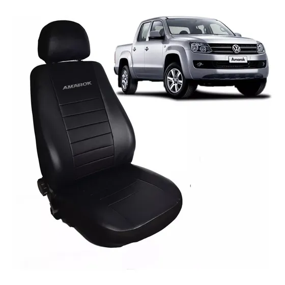 Funda Cubre Asiento Cuero Acolchonado Vw Amarok 2008 Al 2016