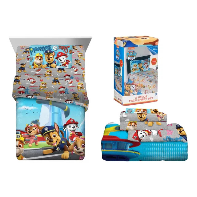 Set Cama Individual Paw Patrol 5pz Edredon 2 Vistas Sabanas Multicolor Paw Patrol